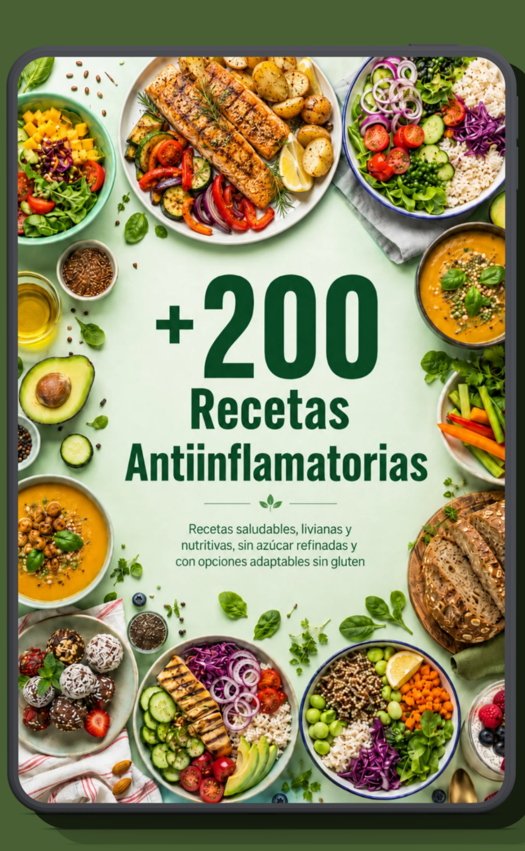 +200 Recetas Antiinflamatorias-Guia super completa paso a paso